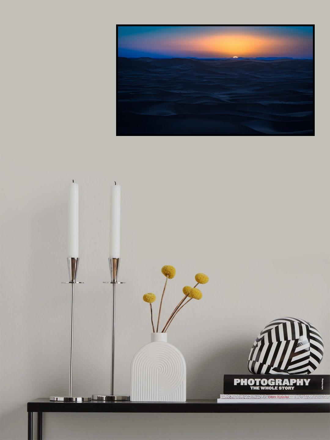 Sunset in the desert Poster och Canvastavla