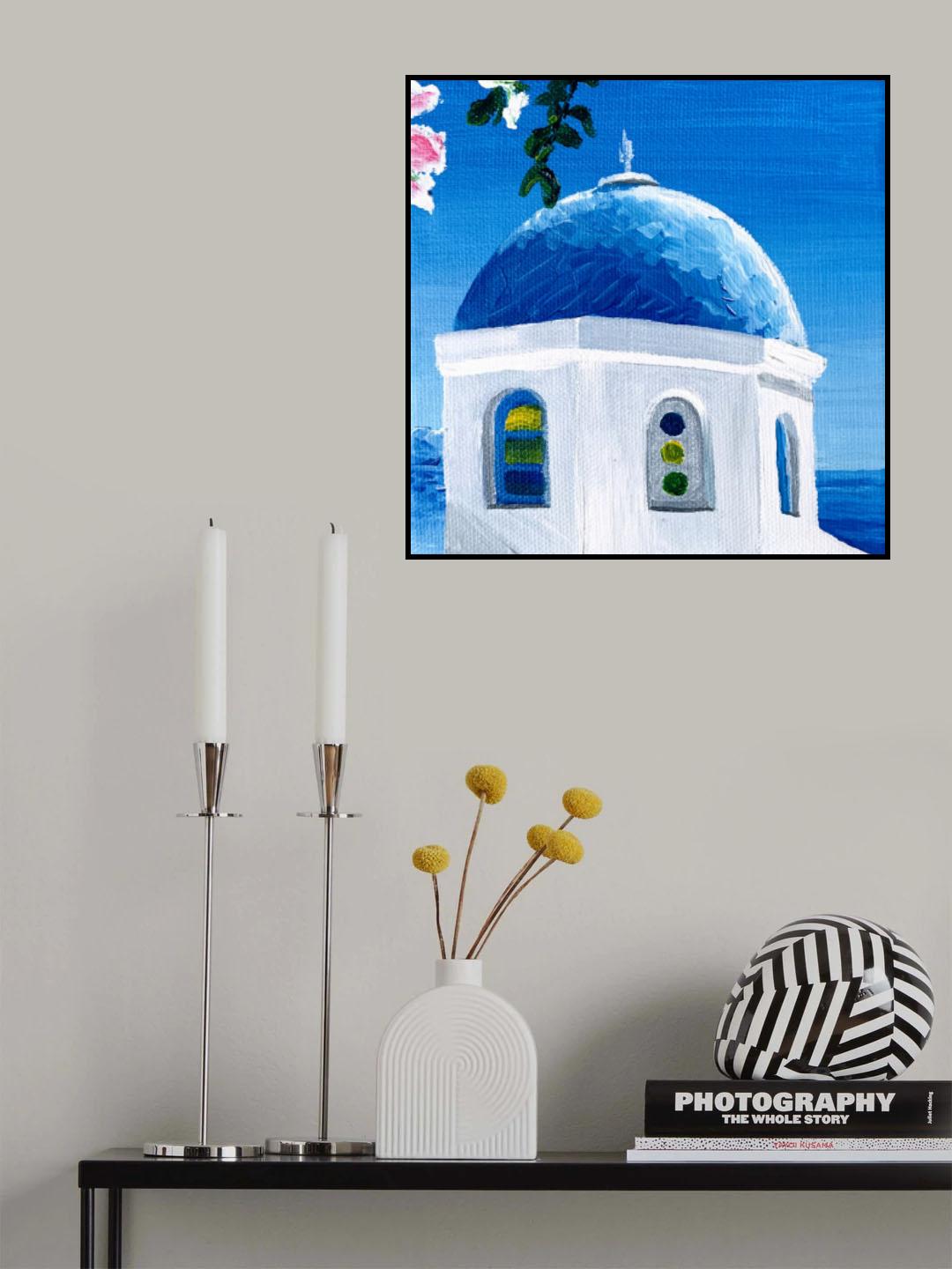 Blue Dome Poster och Canvastavla