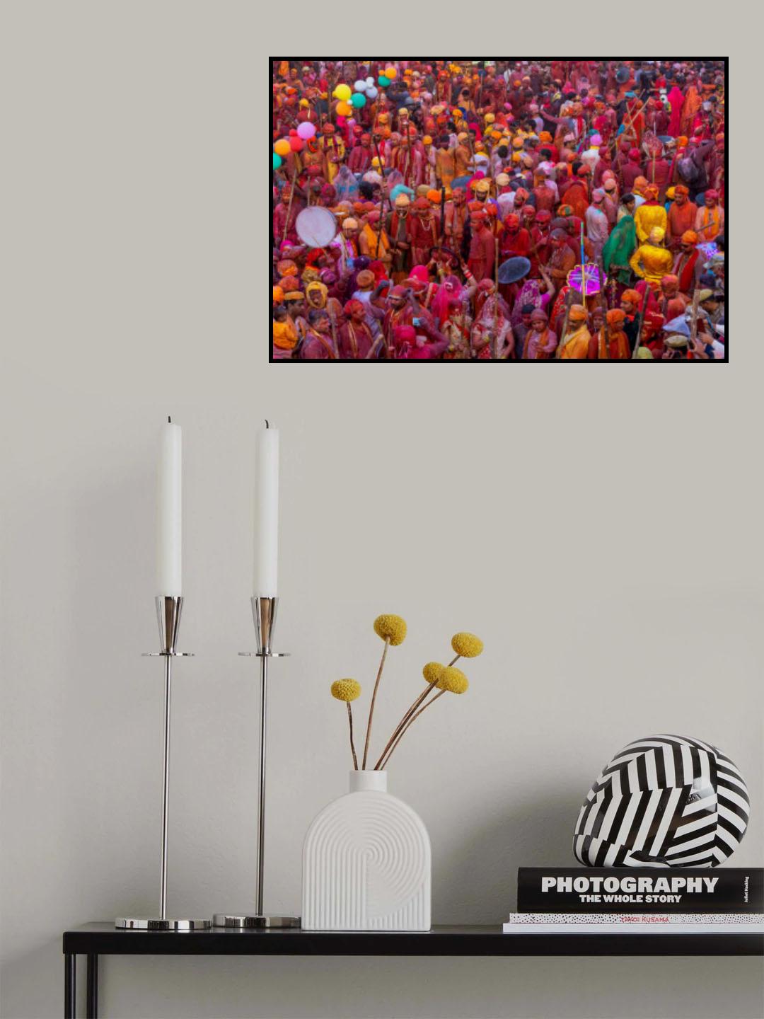 Lathmar Holi Poster och Canvastavla