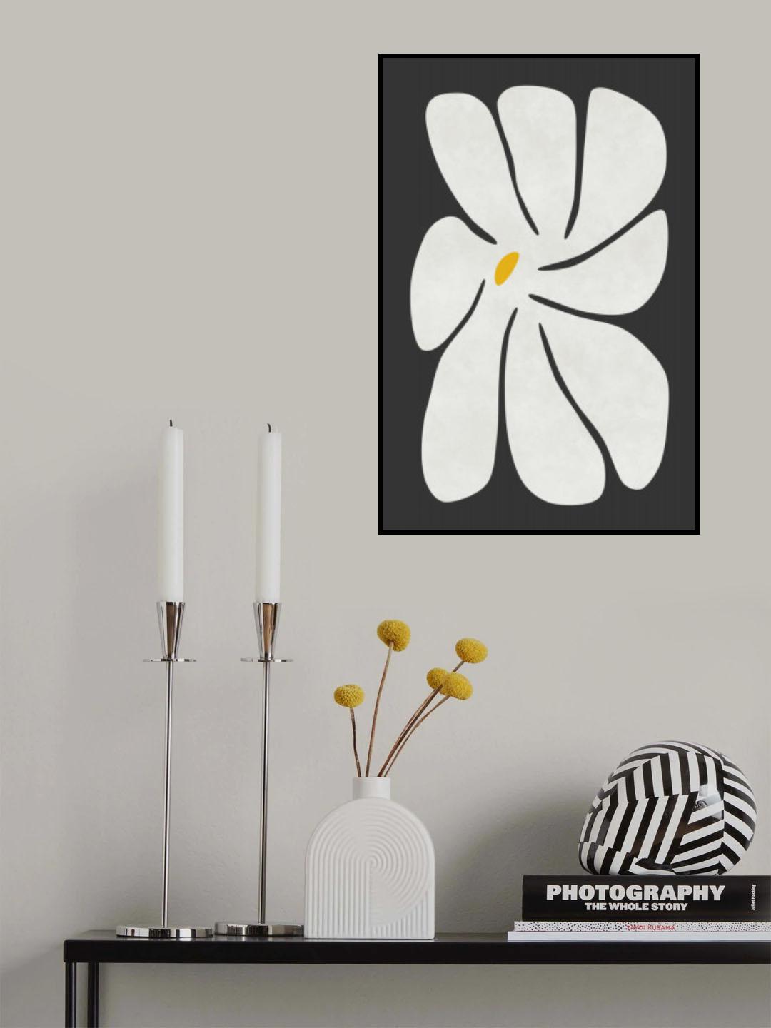 White Daisy Poster och Canvastavla