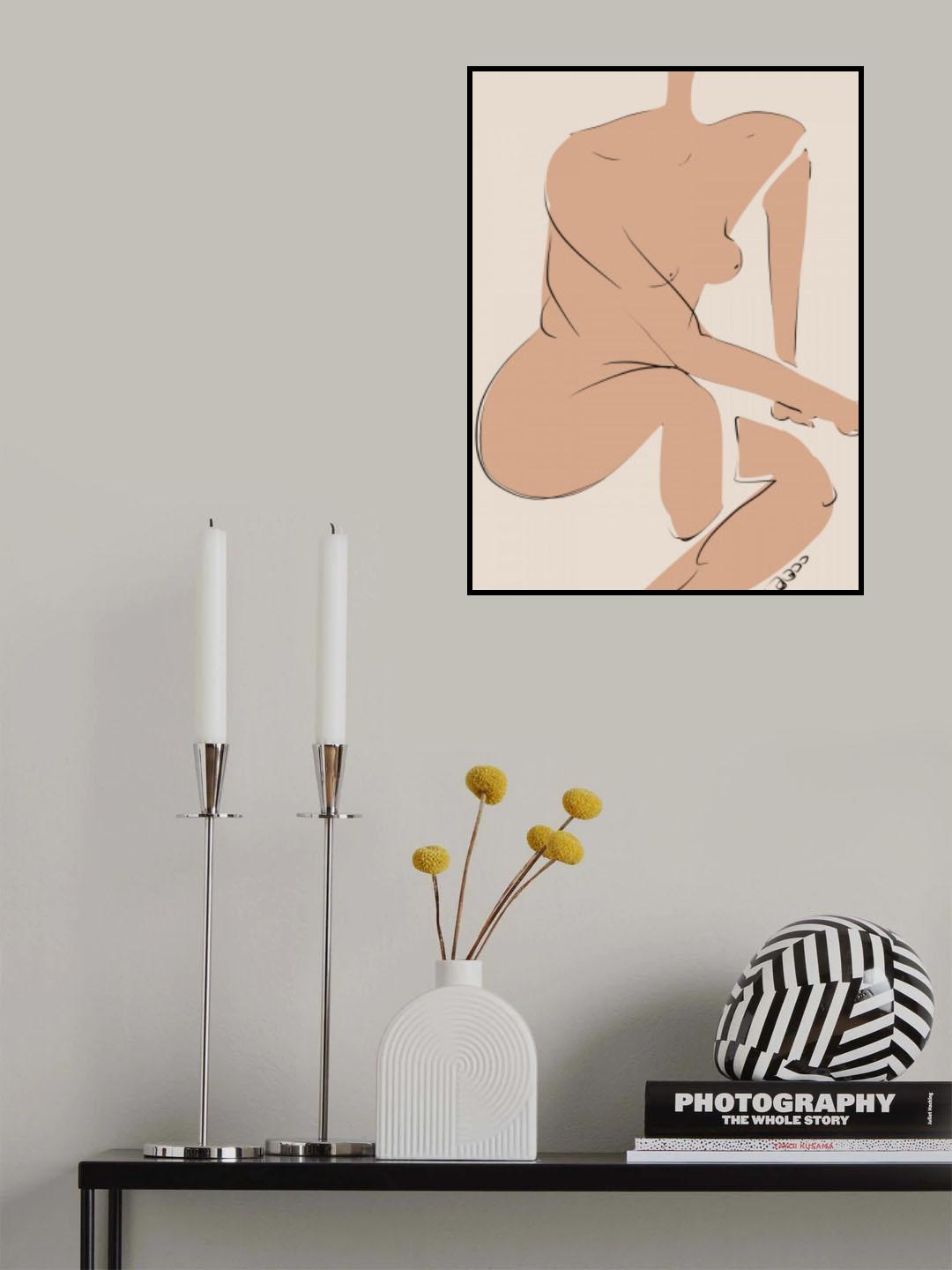 Resting Nude Poster och Canvastavla