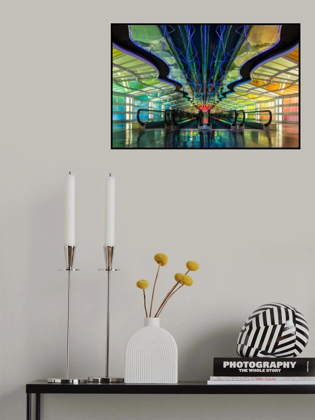 Kaleidescope Walkway Poster och Canvastavla