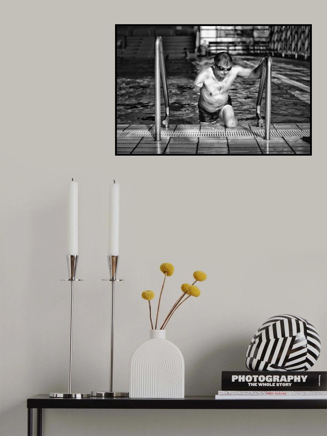 Swimming Poster och Canvastavla