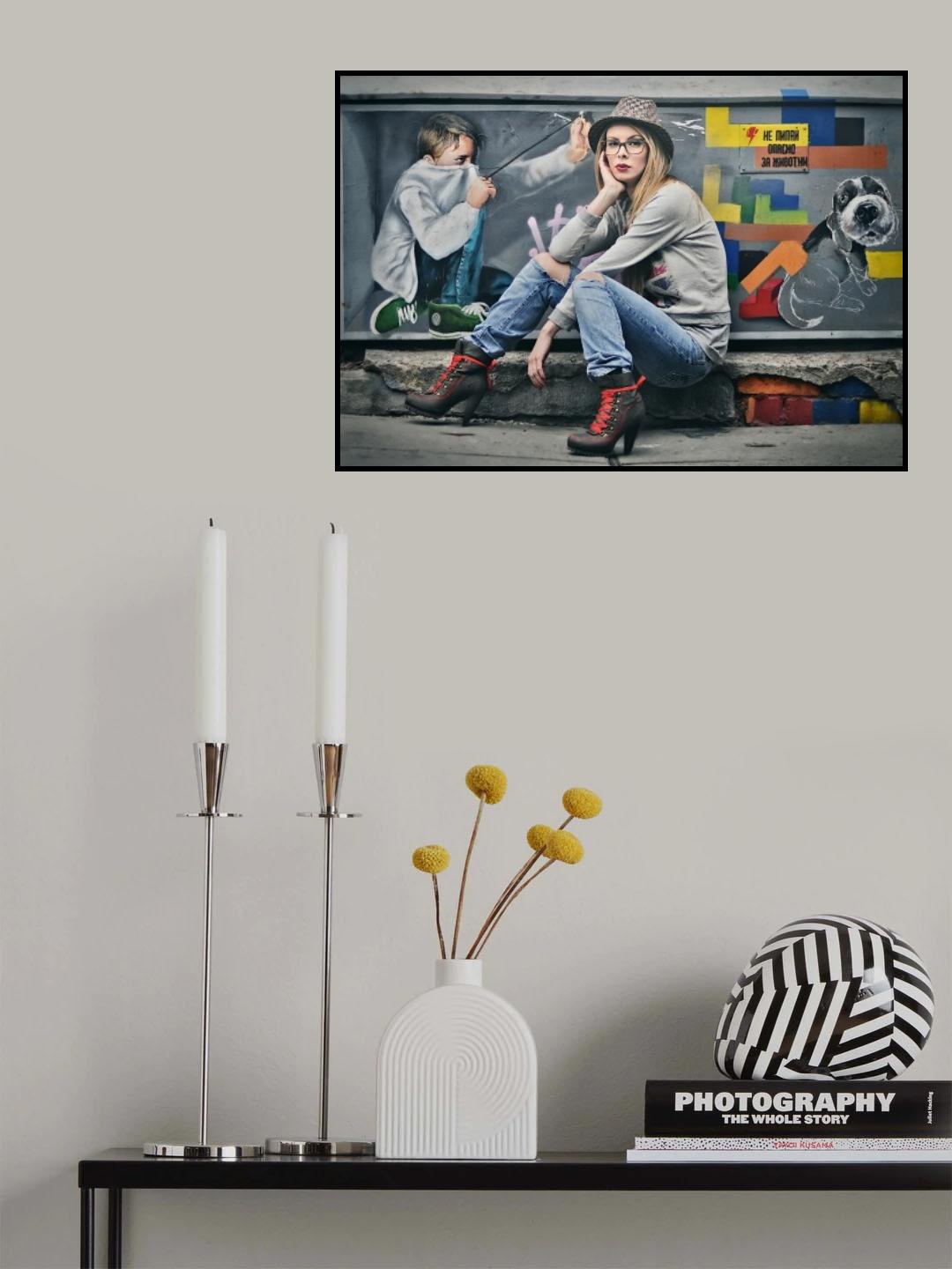 Danger Poster och Canvastavla