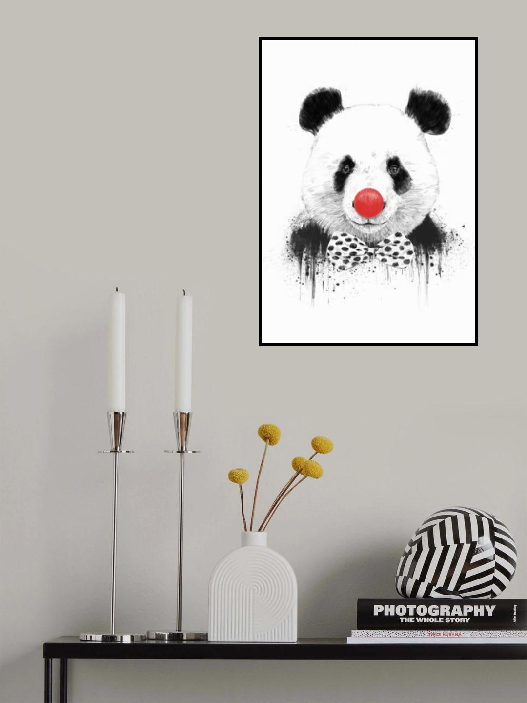 Clown panda Poster och Canvastavla