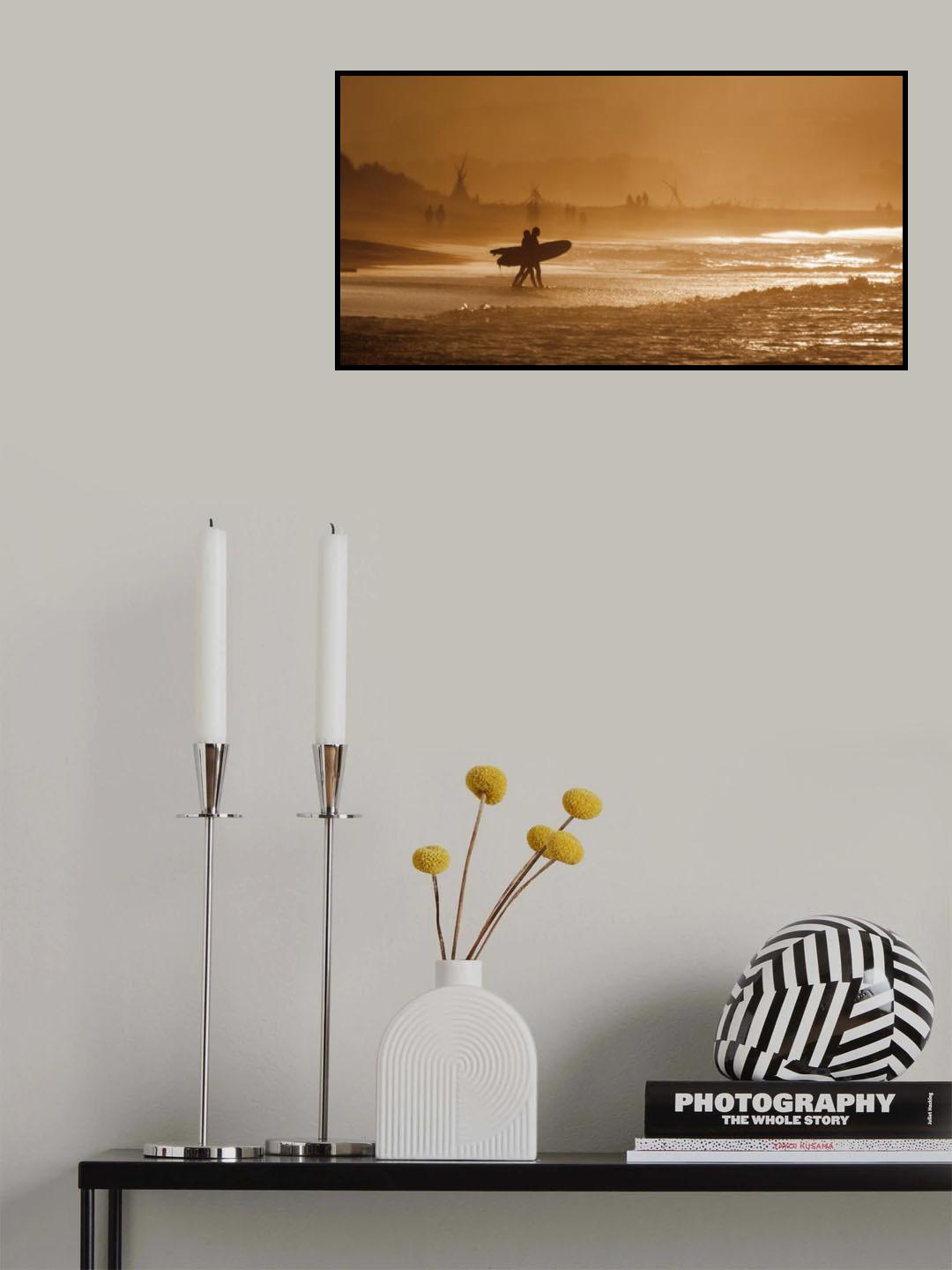 Evening surf Poster och Canvastavla