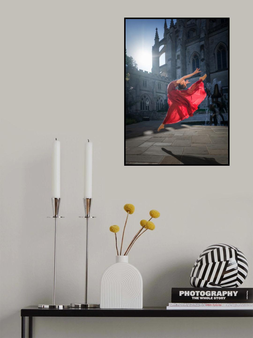 Red Skirt Elegance Poster och Canvastavla