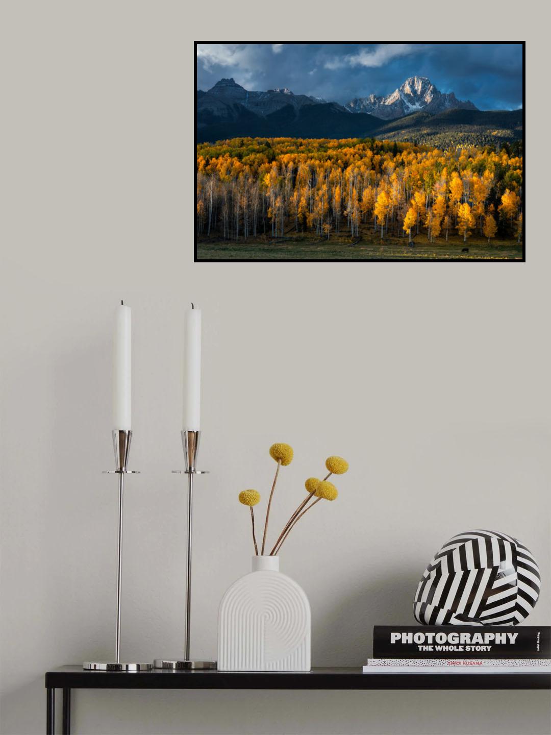 Mt Sneffels in Autumn Poster och Canvastavla