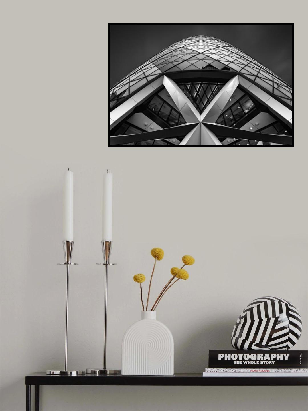 Zigzag (The Gherkin) Poster och Canvastavla