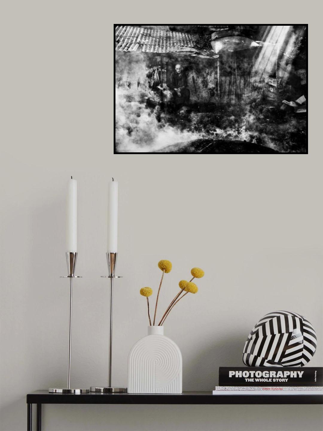black smoke Poster och Canvastavla