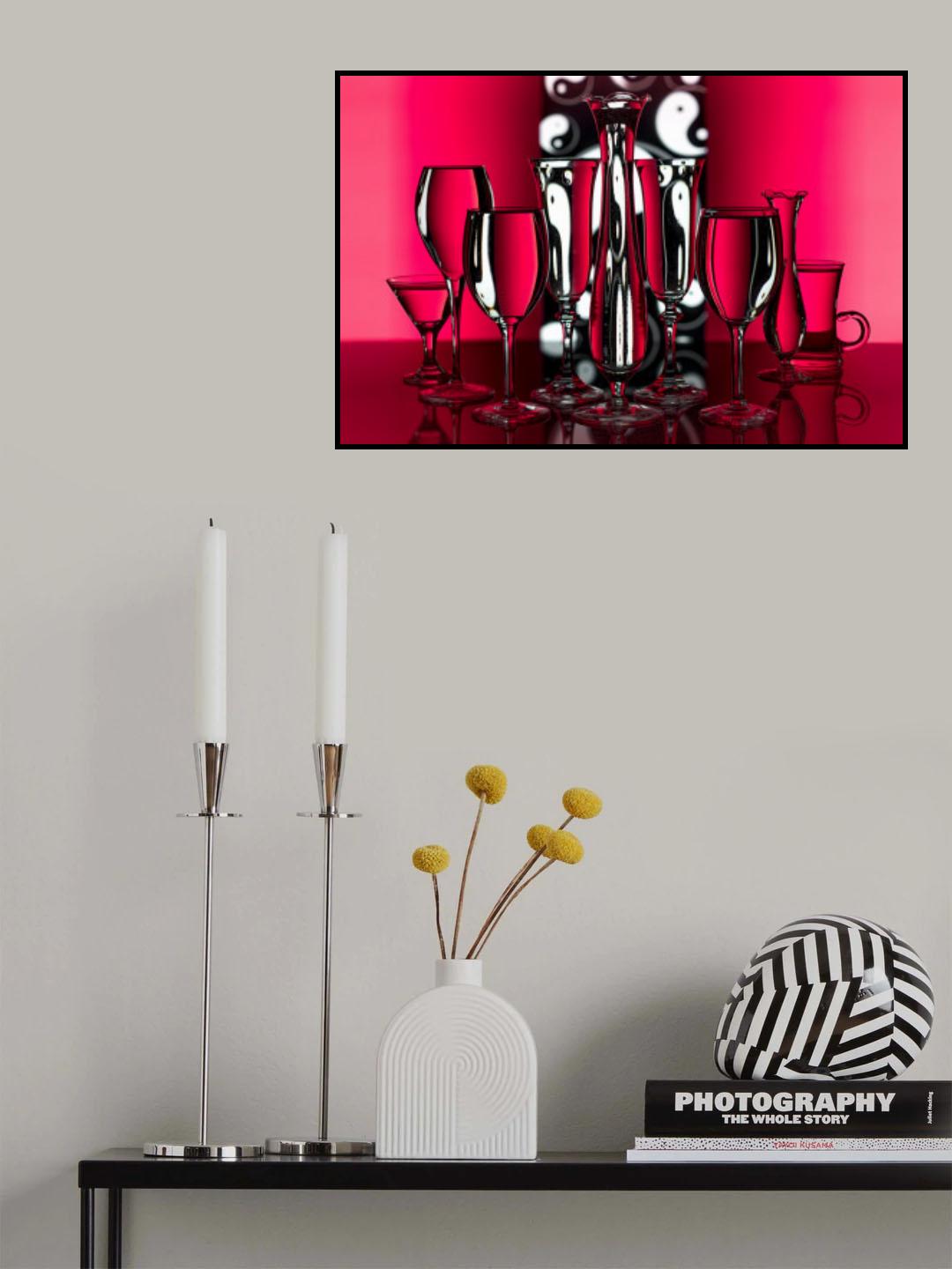 Reflection of Yin-yang Patterns Poster och Canvastavla
