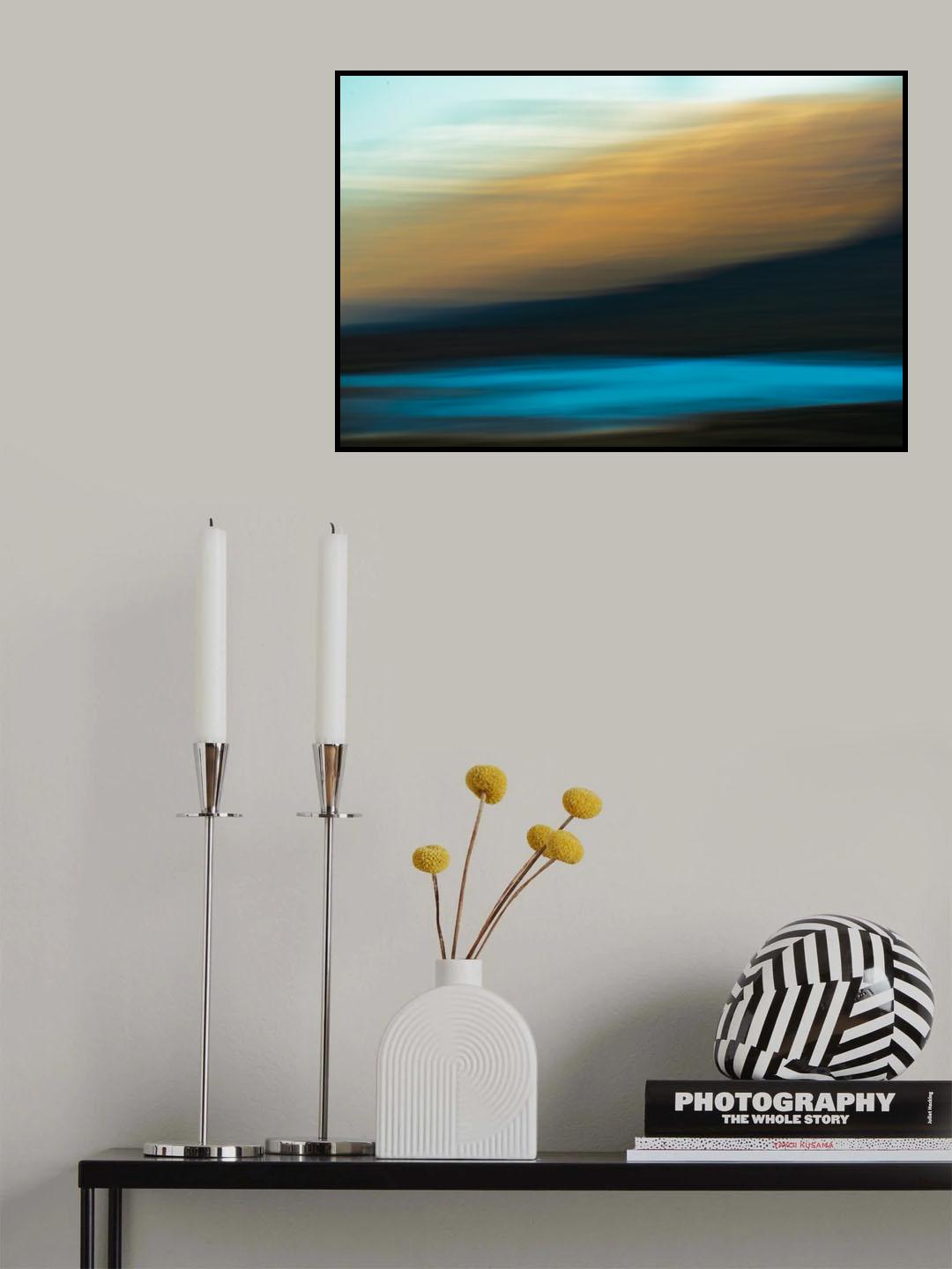 Blues and beige Poster och Canvastavla