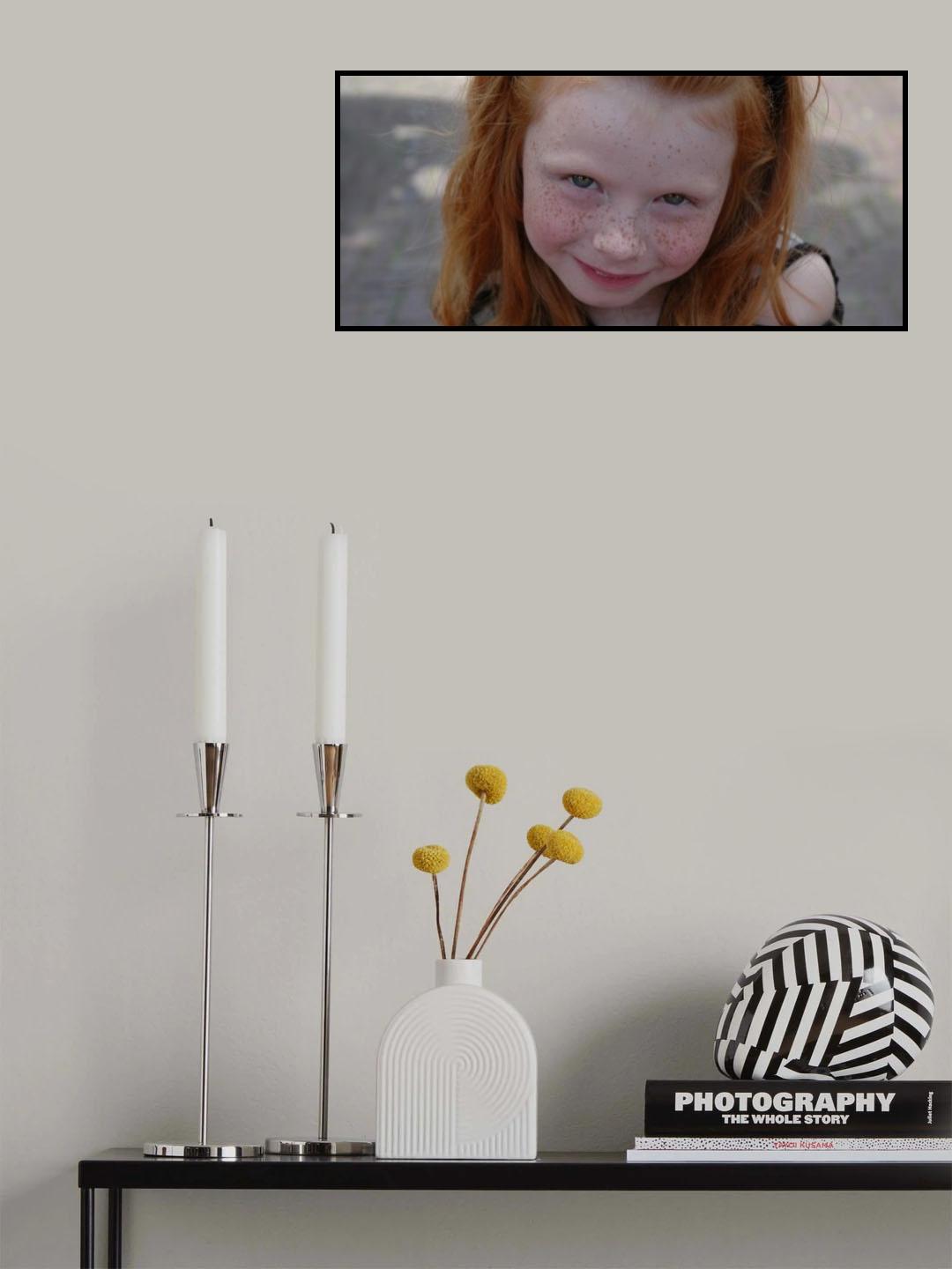 Freckled young lady Poster och Canvastavla