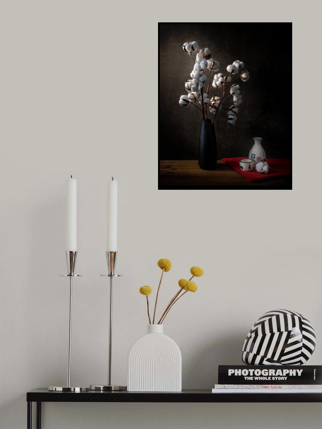 Cotton flowers Poster och Canvastavla