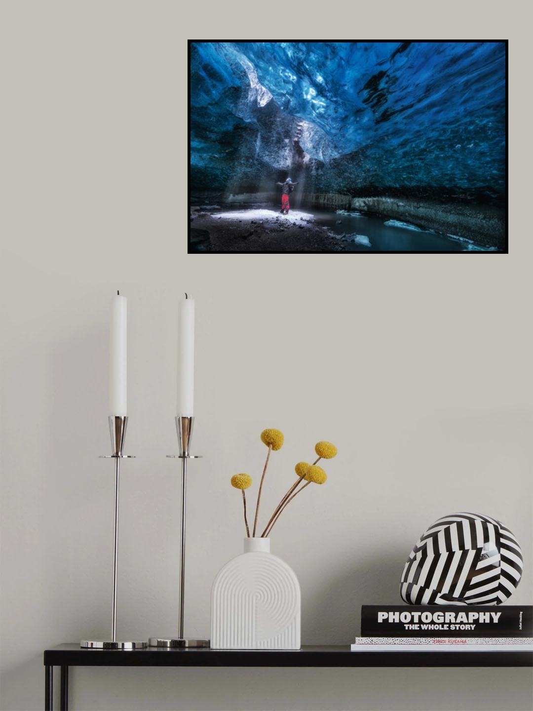 Ice cave Poster och Canvastavla