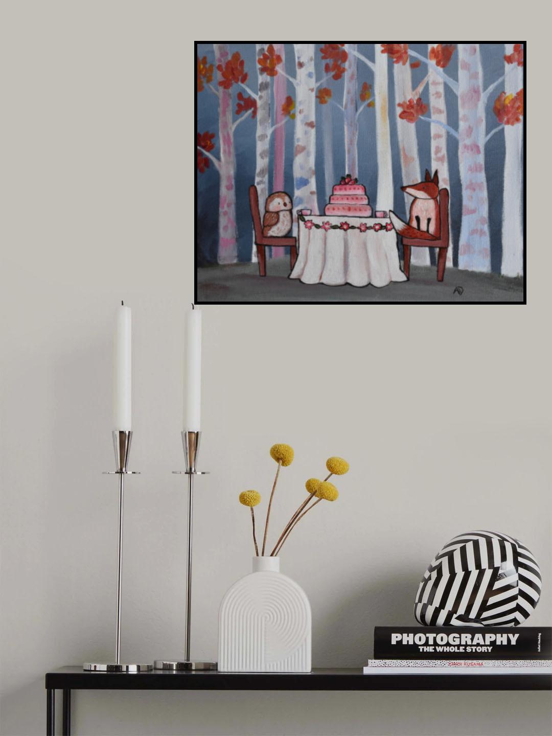 Tea Under the Birches Poster och Canvastavla