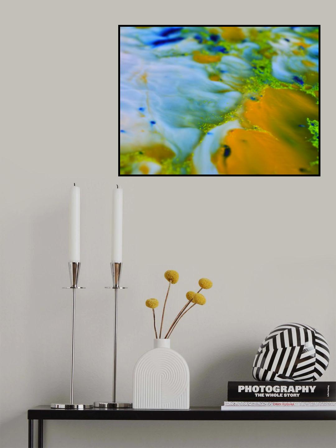 abstract acrylic colors Poster och Canvastavla