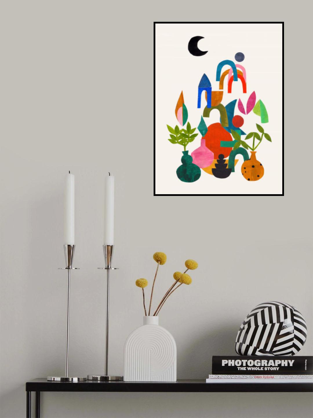 Moon Garden.png Poster och Canvastavla