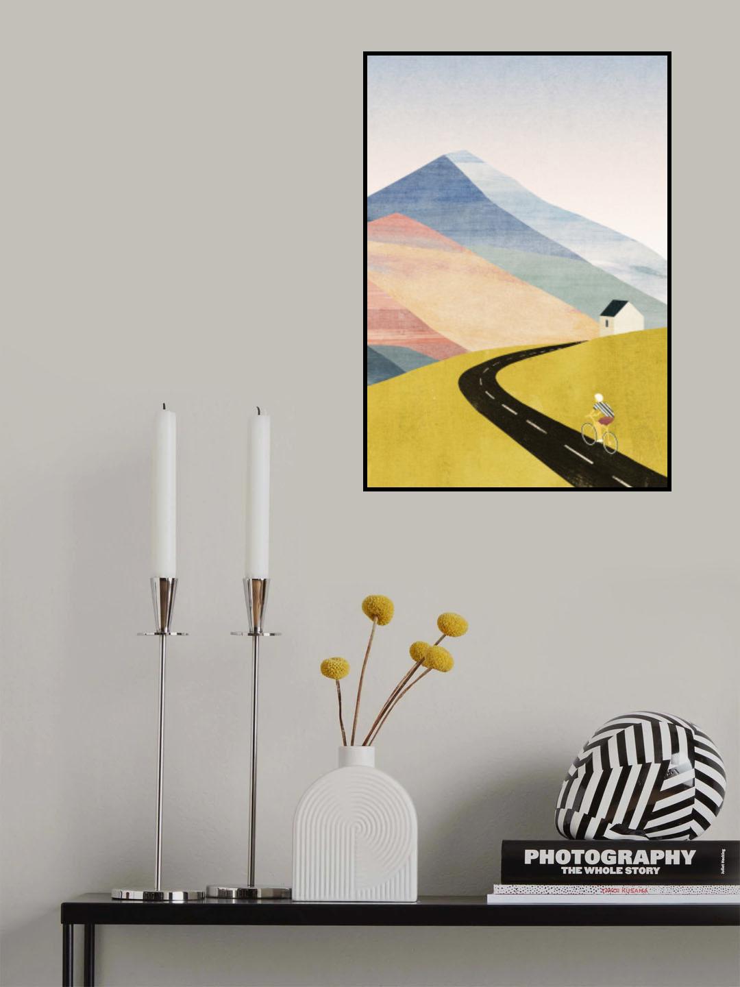 Cycling Home Poster och Canvastavla