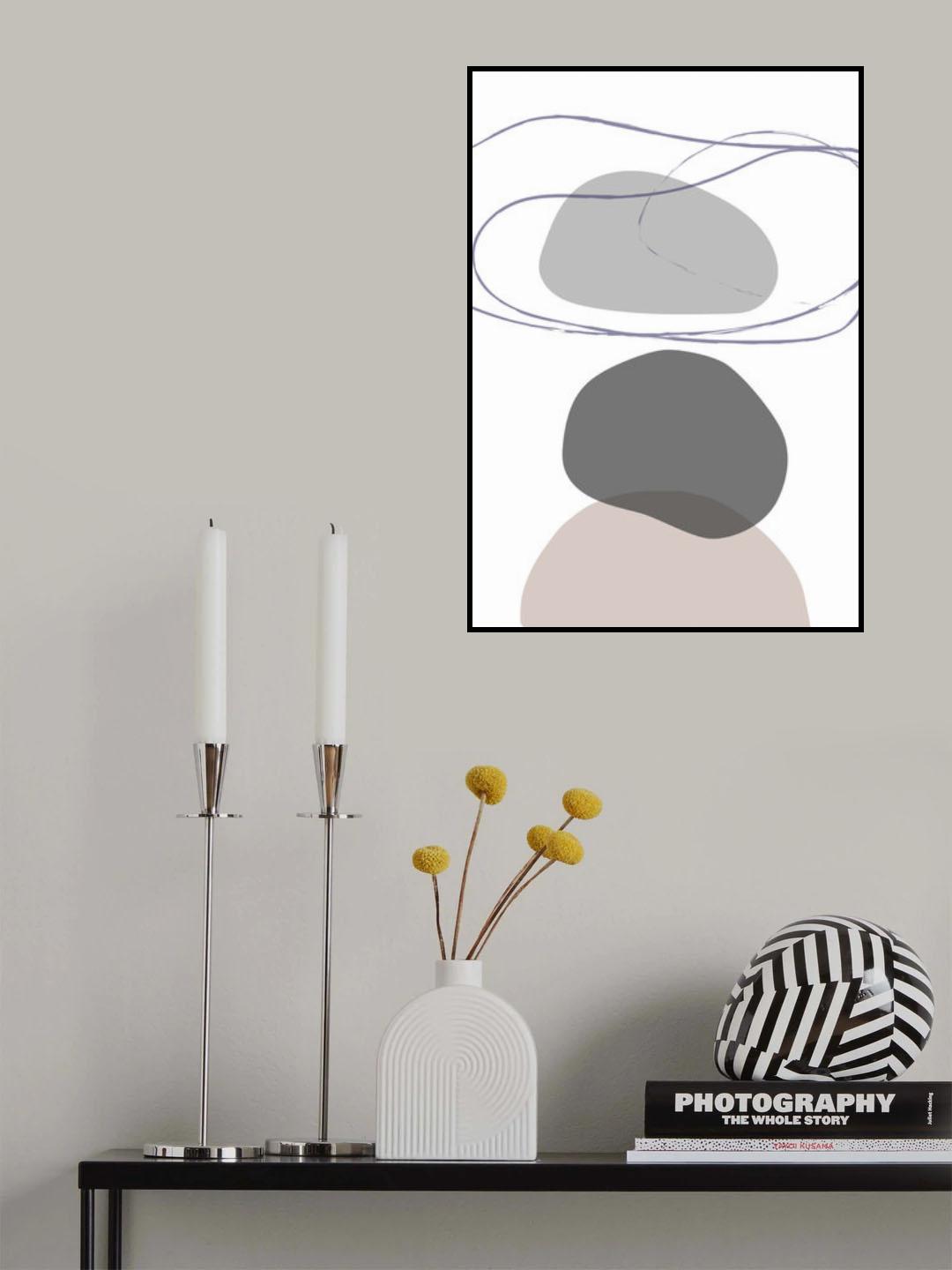 New Shapes Beige 04 Poster och Canvastavla