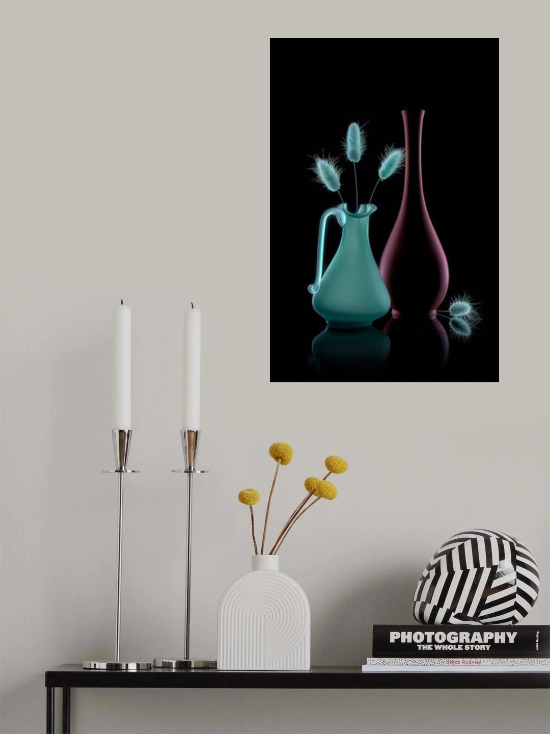Blue Bunny Tails Poster och Canvastavla