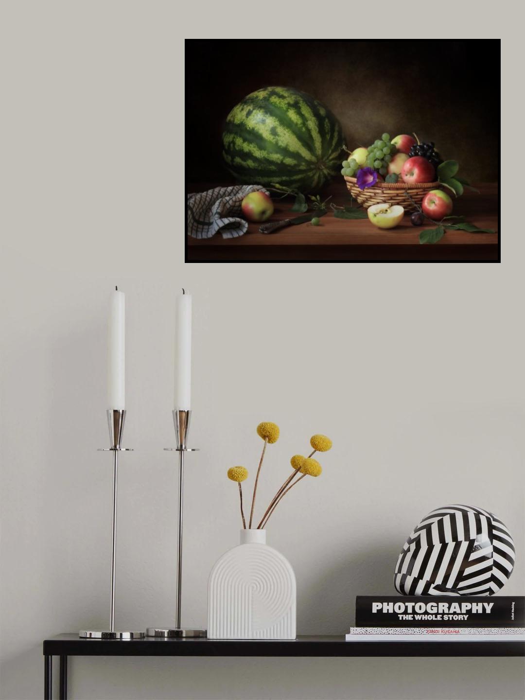 С ягодами и фруктами Poster och Canvastavla