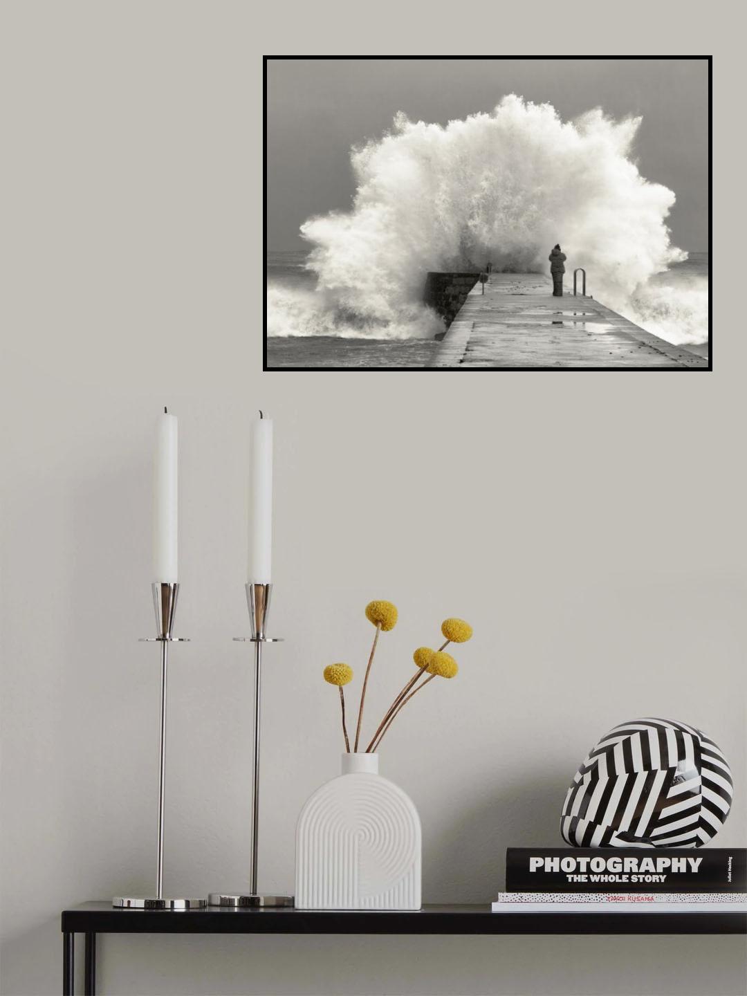 waves photographer Poster och Canvastavla