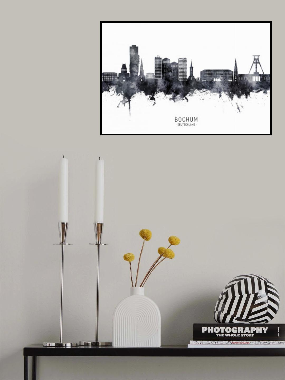 Bochum Germany Skyline Poster och Canvastavla