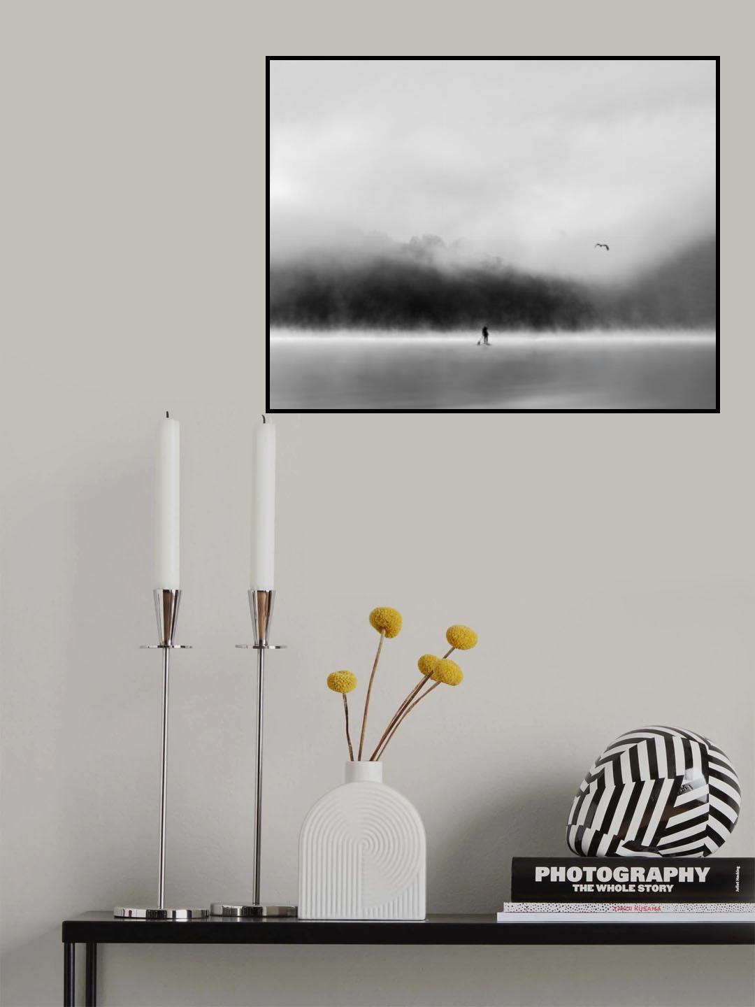 A Misty Morning Poster och Canvastavla