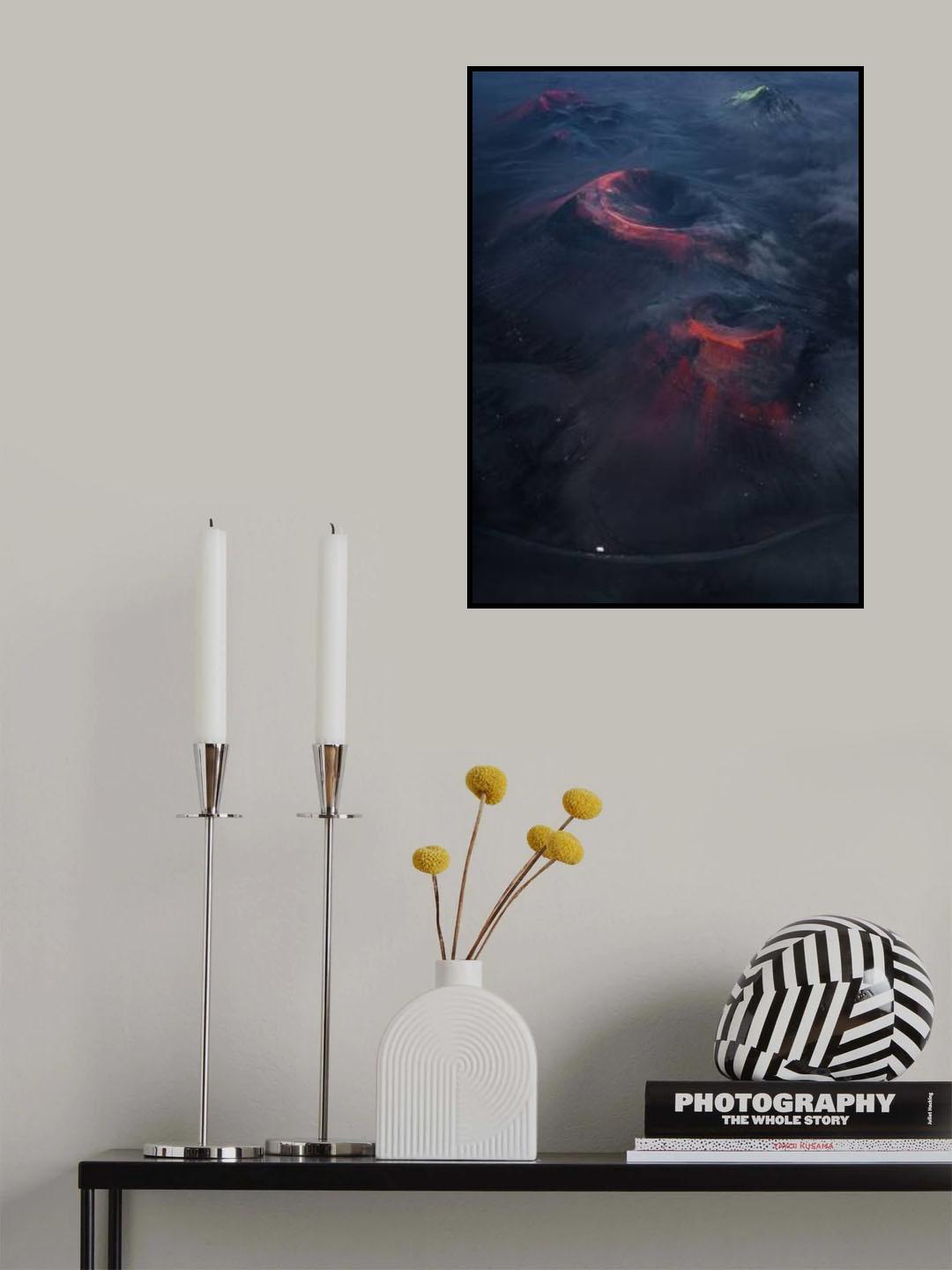 Flying Volcanoes Poster och Canvastavla