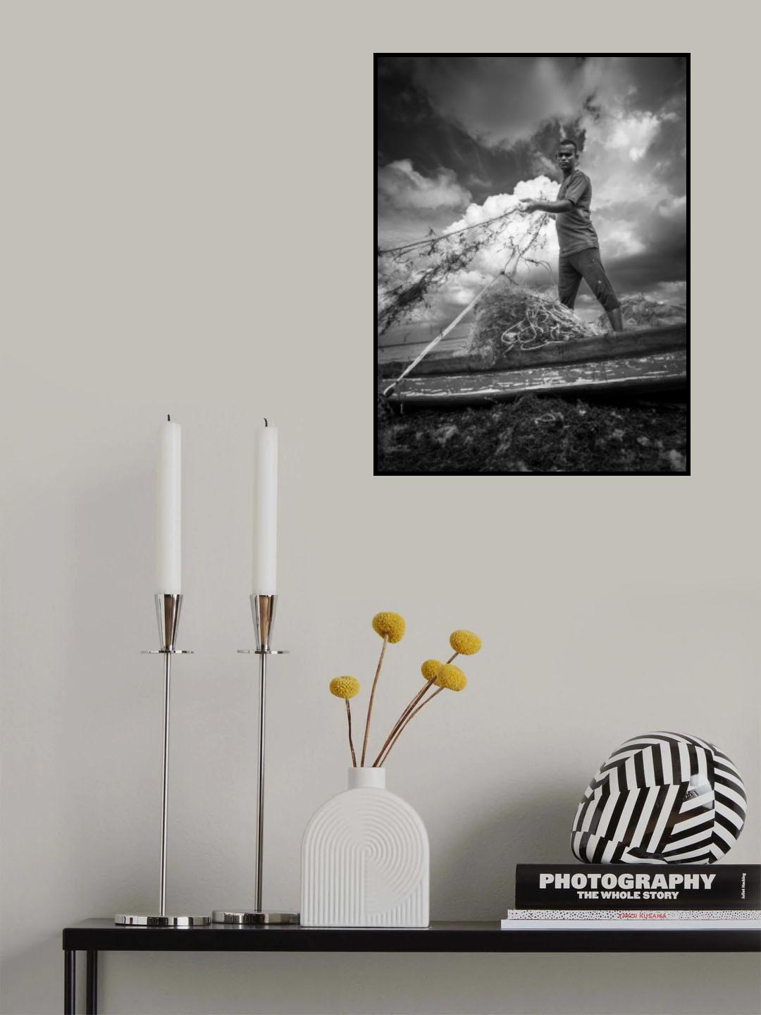 The lake's fisherman Poster och Canvastavla