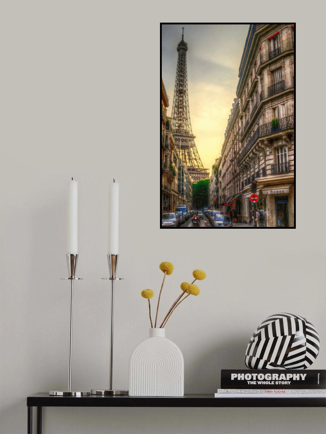 Eiffel Tower, Paris, France Poster och Canvastavla
