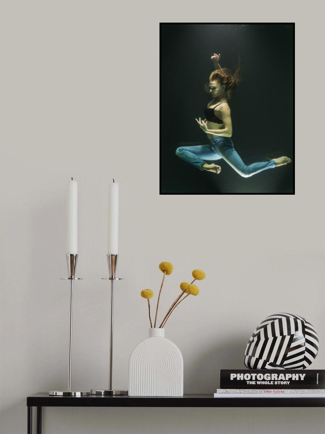 underwater artistic portrait shooting Poster och Canvastavla