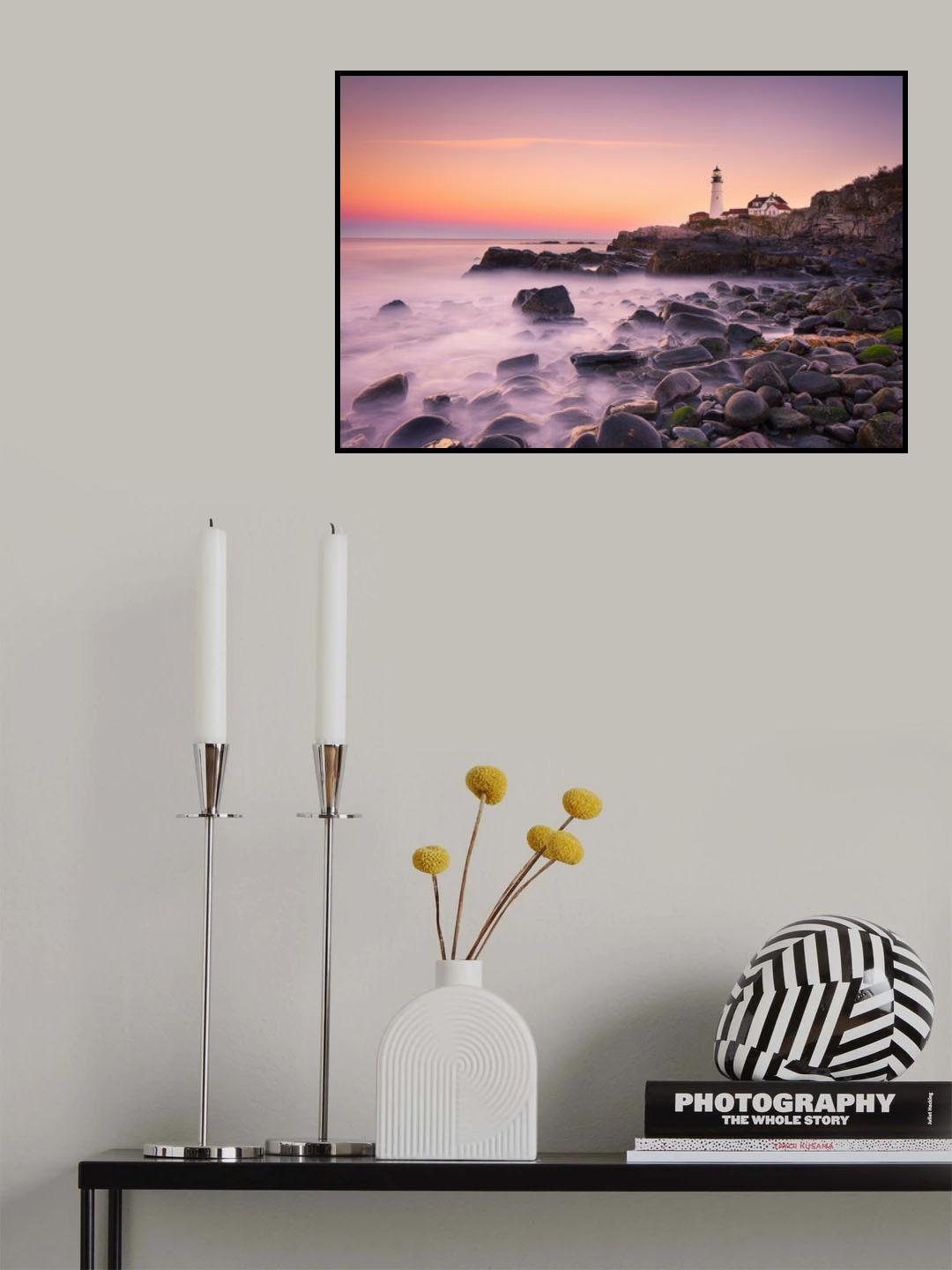 Portland Headlight Poster och Canvastavla