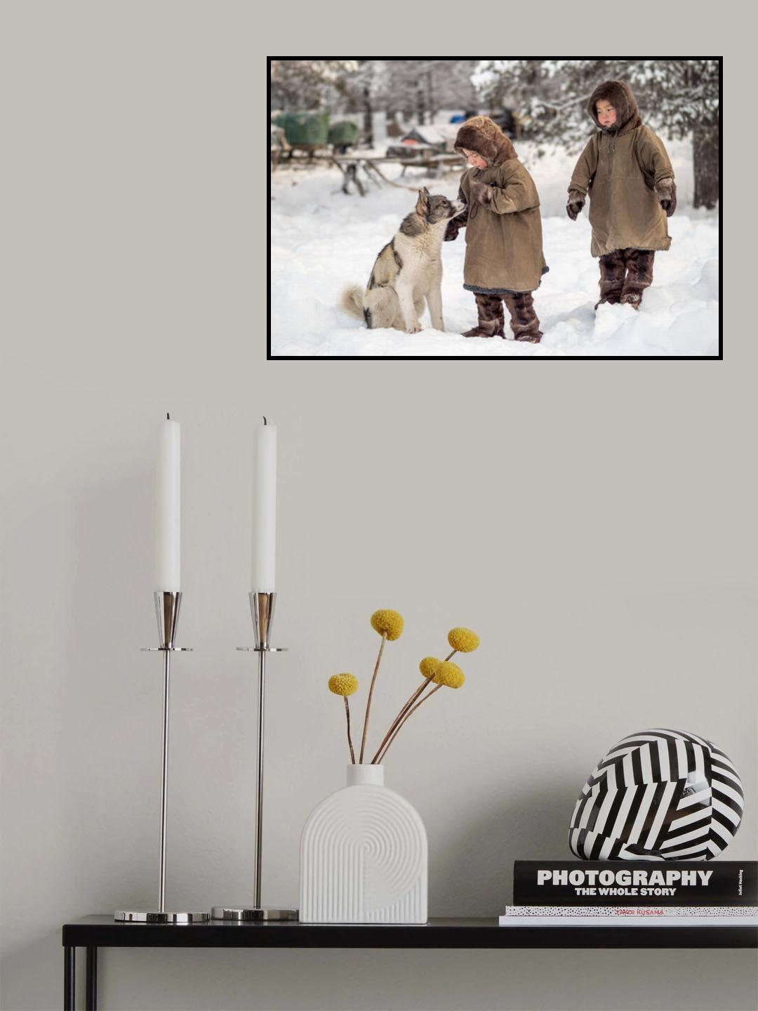 Anton, Stjopa and dog Poster och Canvastavla