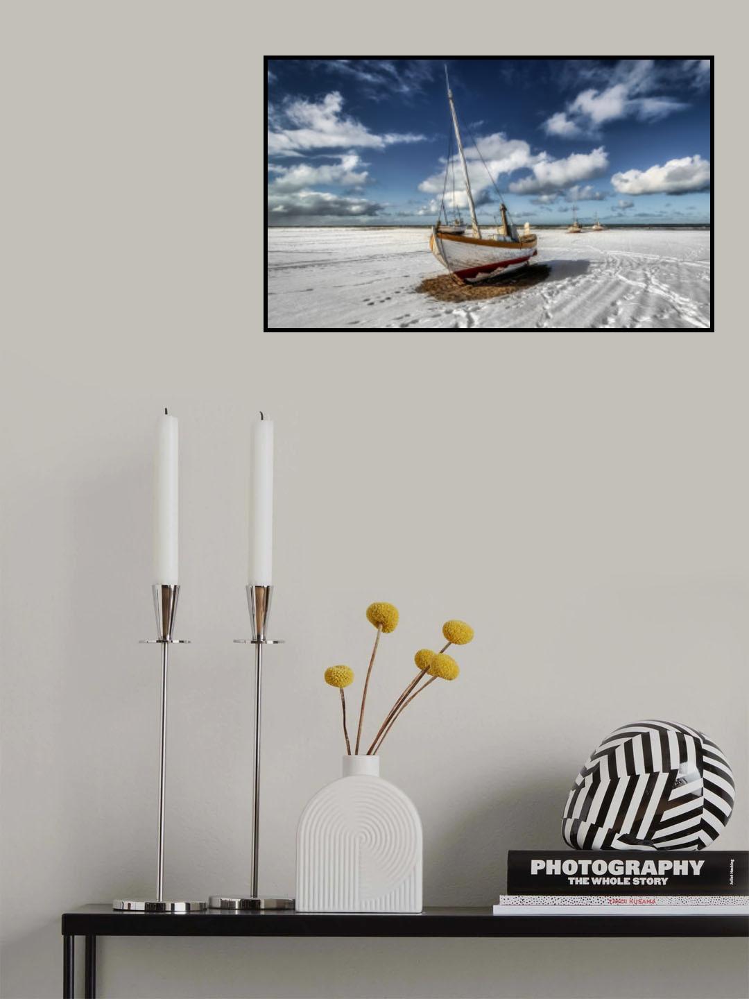 Winter in Slettestrand Poster och Canvastavla