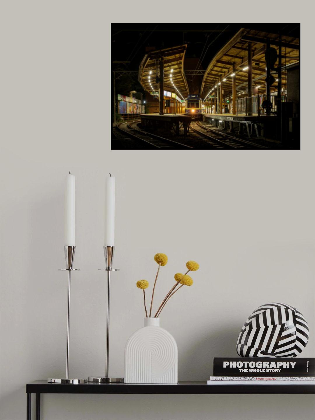 The last train of the day. Poster och Canvastavla