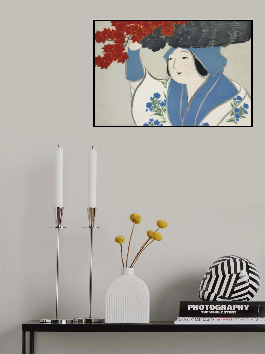 Woman From Momoyogusa Poster och Canvastavla