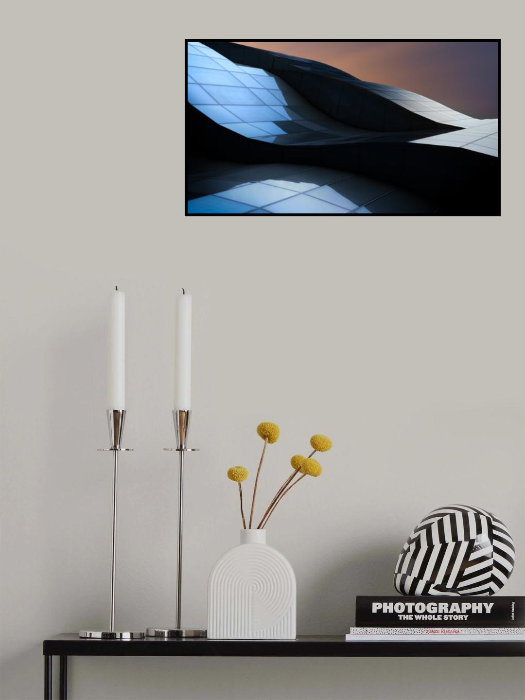 Blue curves Poster och Canvastavla