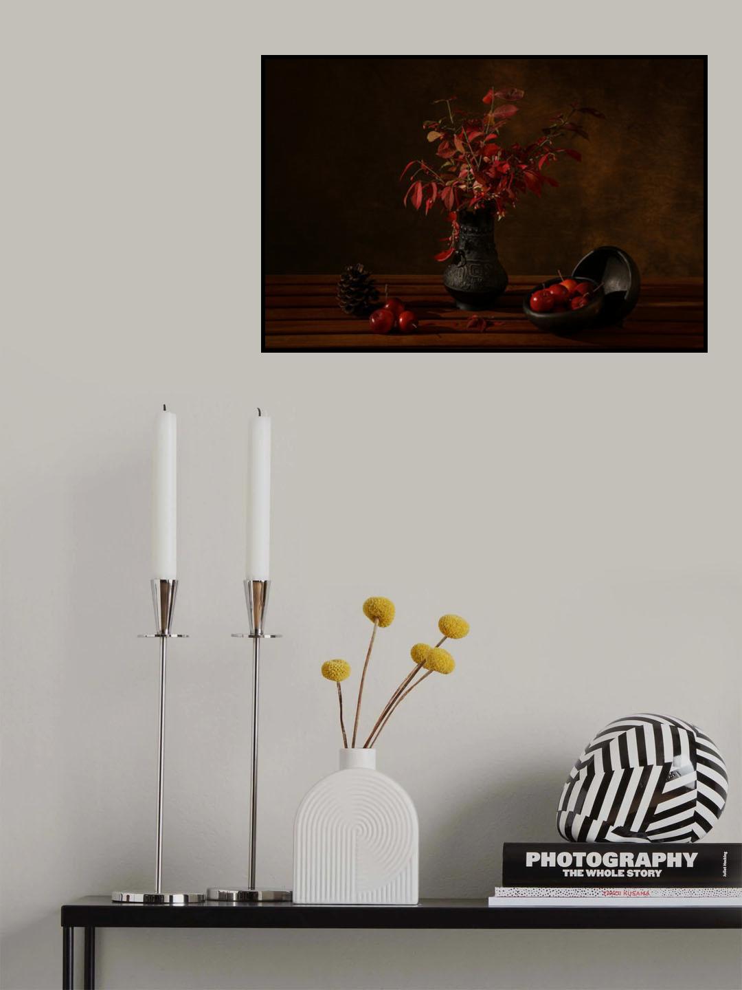 Red autumnal leaves Poster och Canvastavla