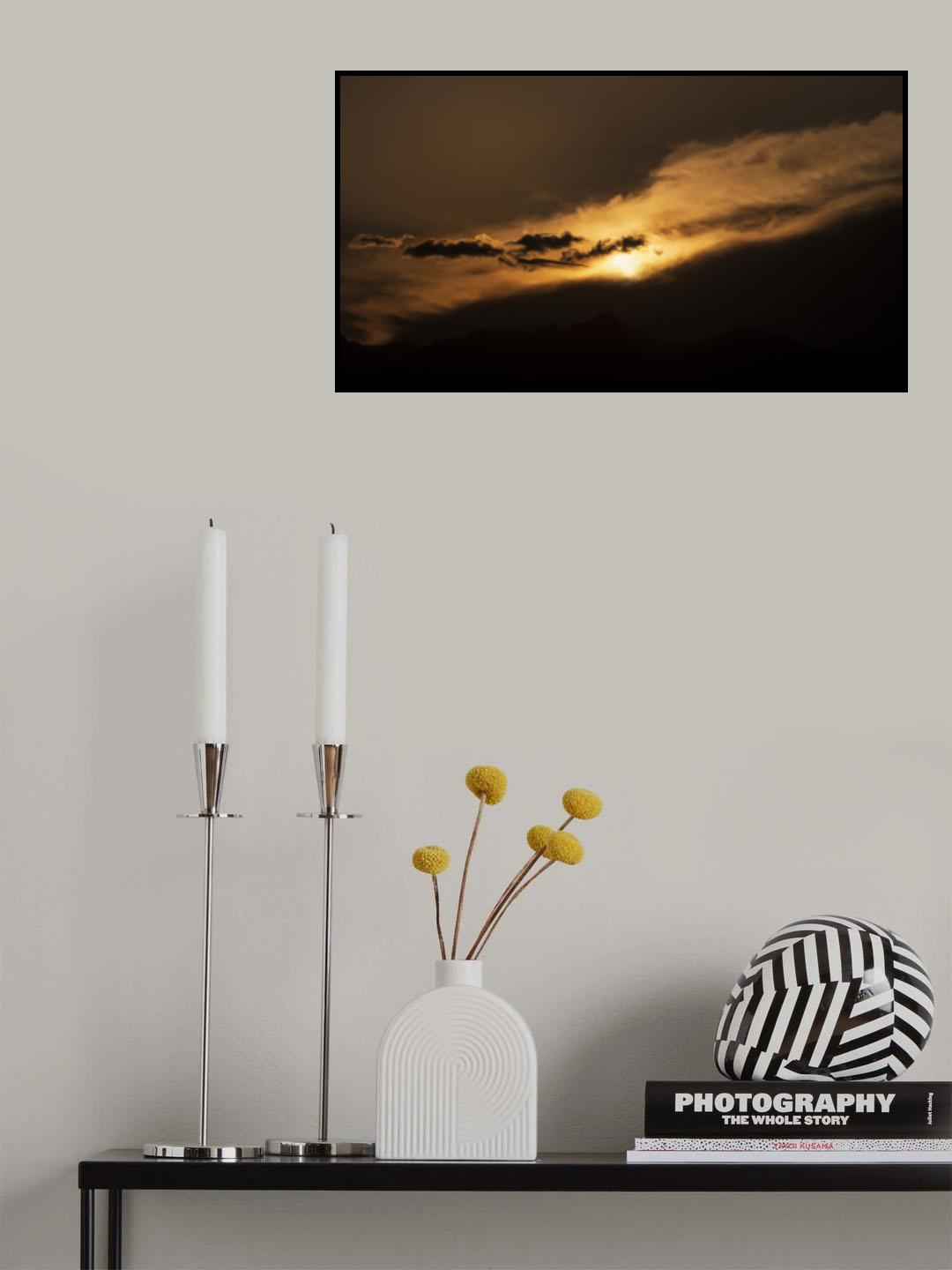 dramatic sky and beautiful clouds Poster och Canvastavla