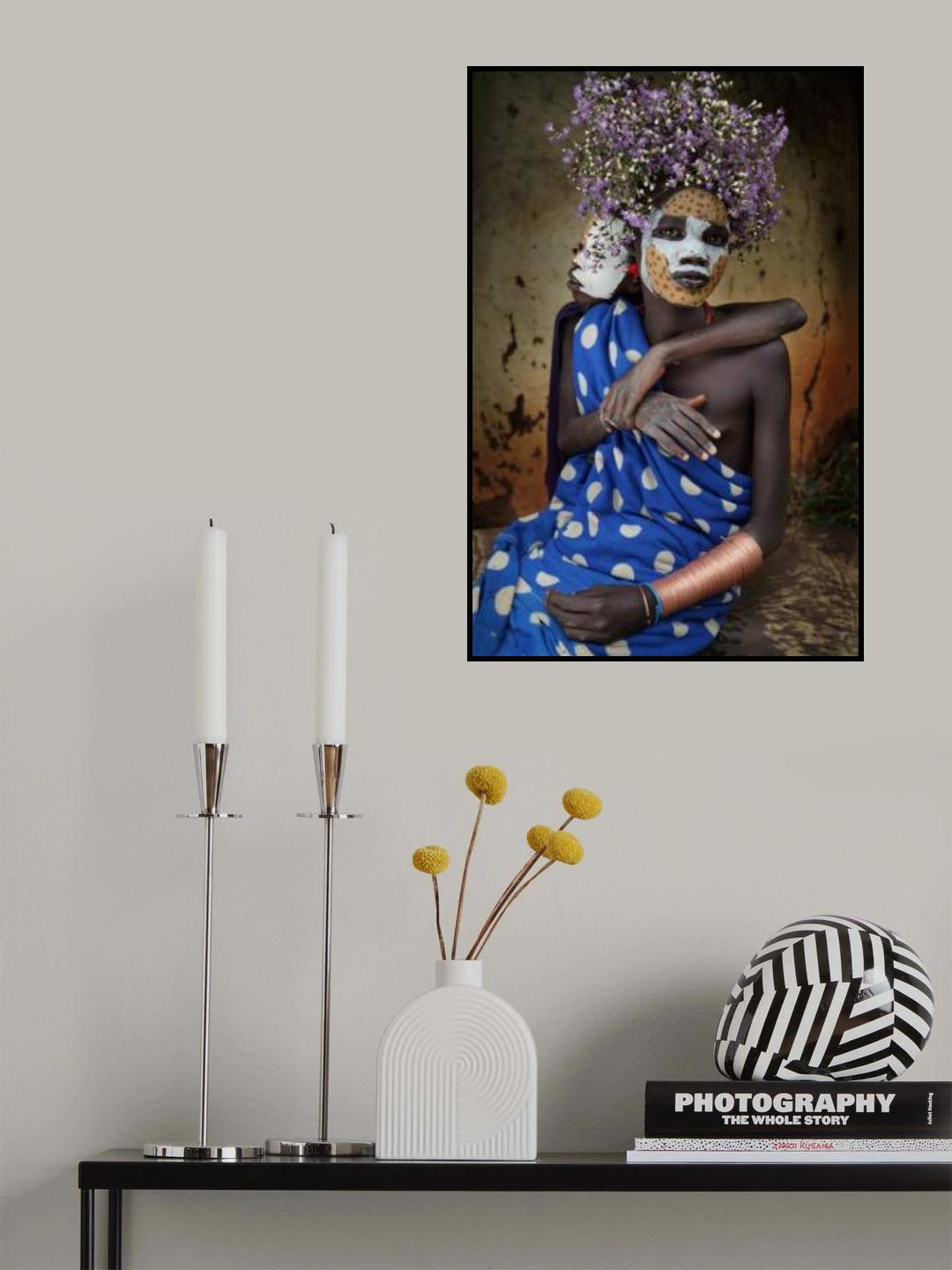 Ethiopian Suri tribes Poster och Canvastavla