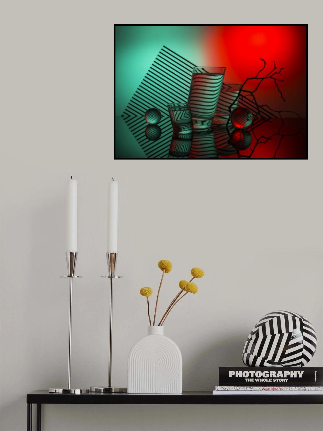 From the series "Experiments with glass" Poster och Canvastavla