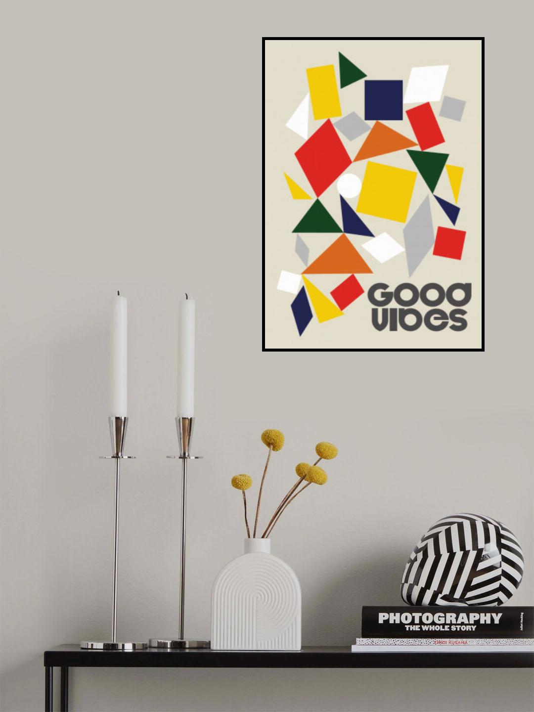 Good Vibes Pieces Poster och Canvastavla