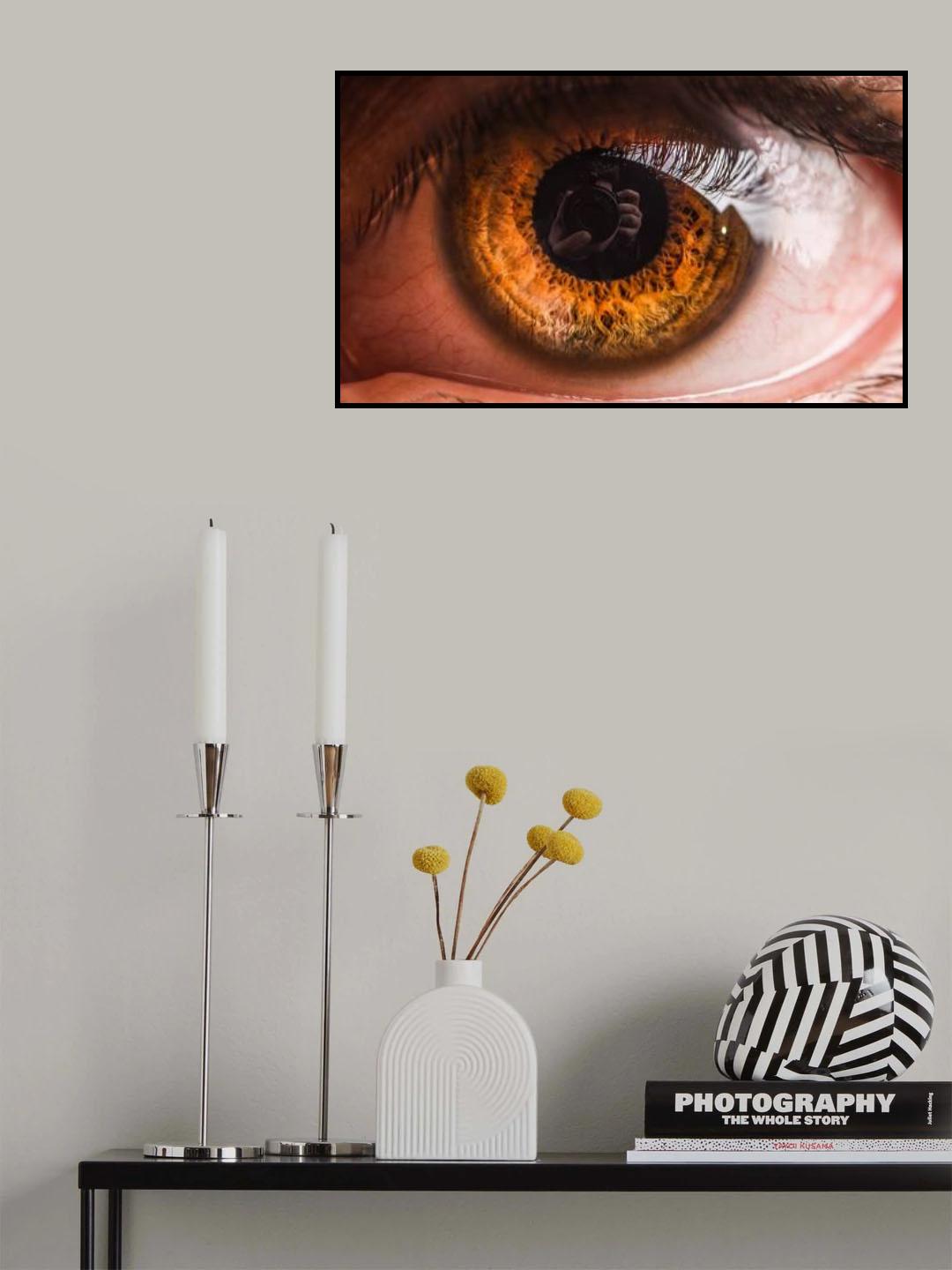 The lens is the mirror of the eye Poster och Canvastavla