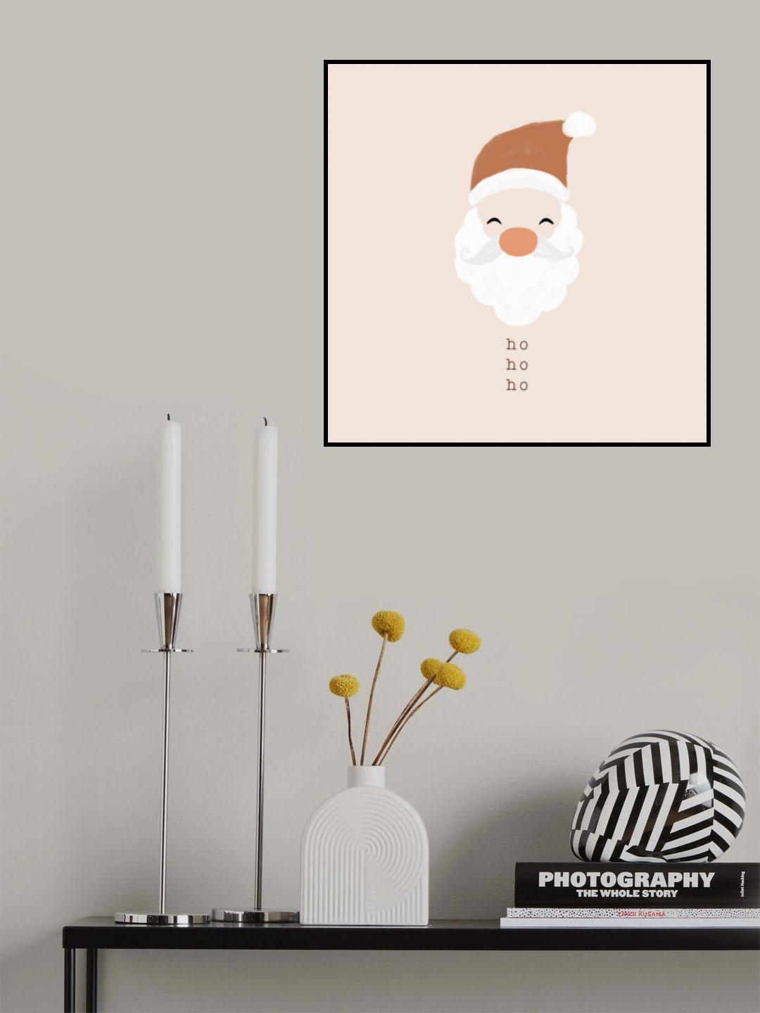 Ho Ho Ho Santa Poster och Canvastavla