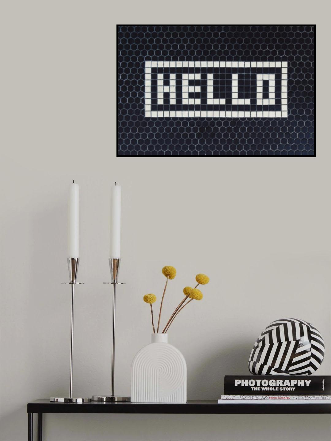 Hello Poster och Canvastavla