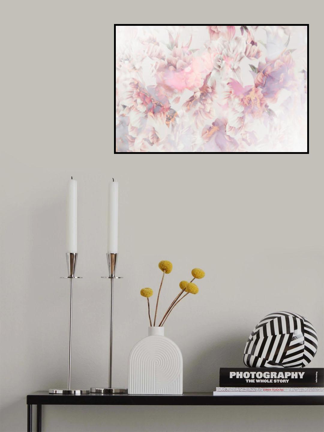 Ombre092flower Poster och Canvastavla