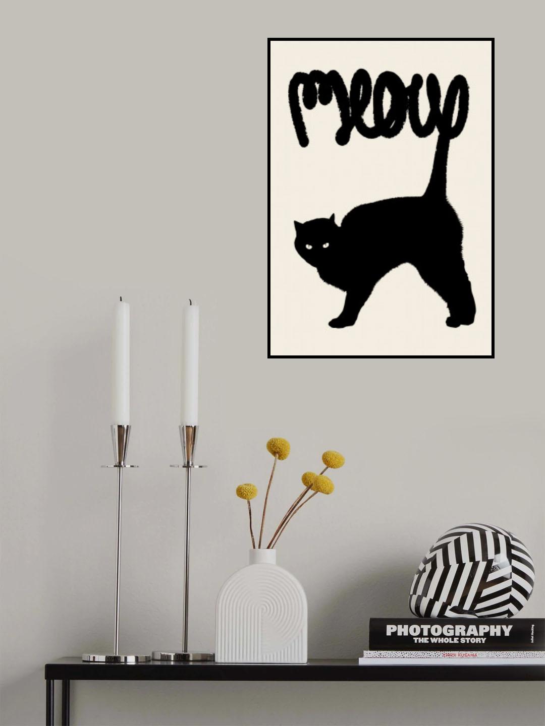 Meow Poster och Canvastavla
