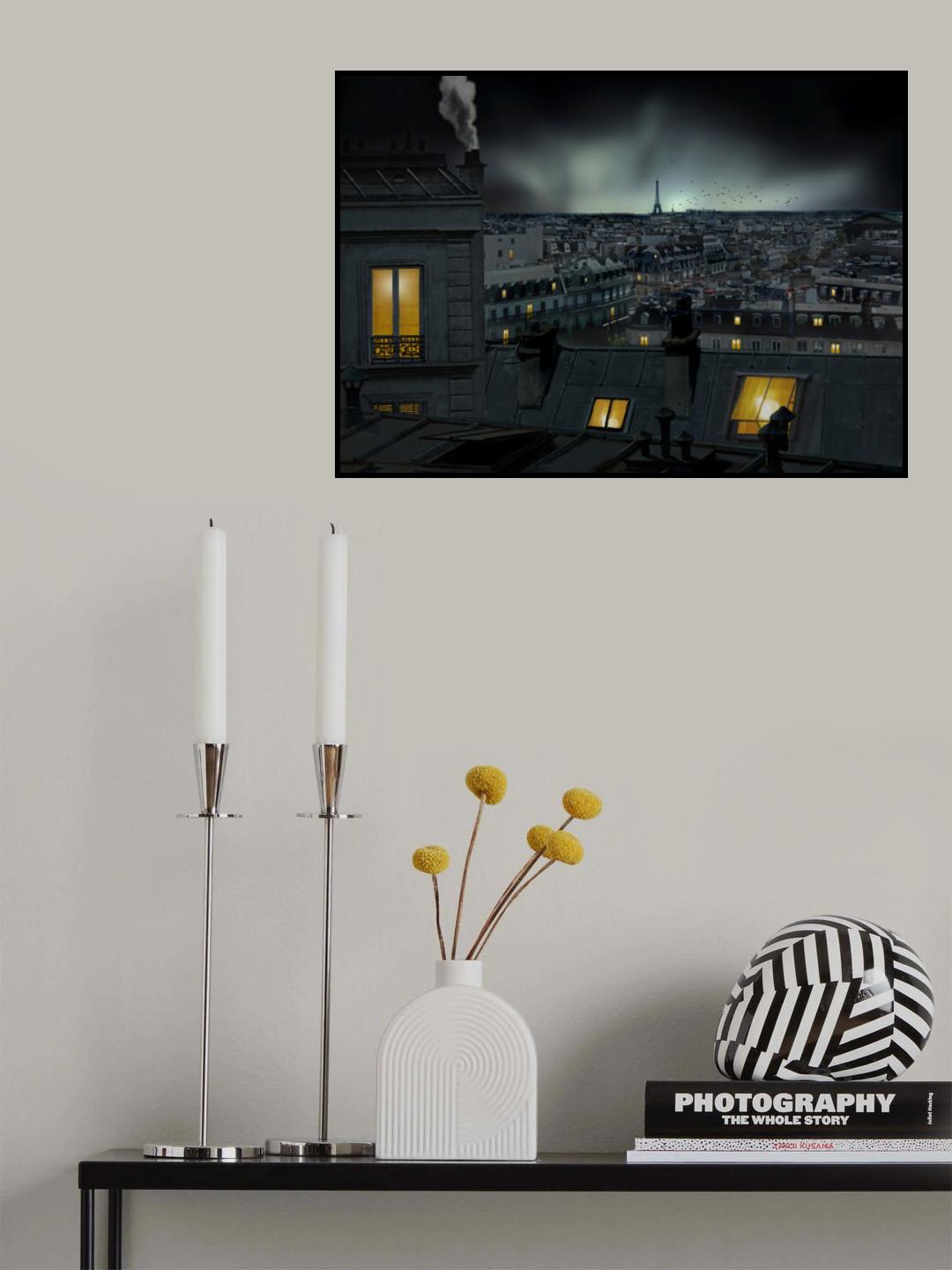 roofs of Paris Poster och Canvastavla